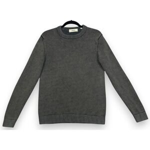 Buck Mason Vintage Dyed Cotton Traveler Sweater Dark Olive Green Small